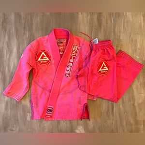 Gracie Barra Youth Pink GI and pants set Y3
